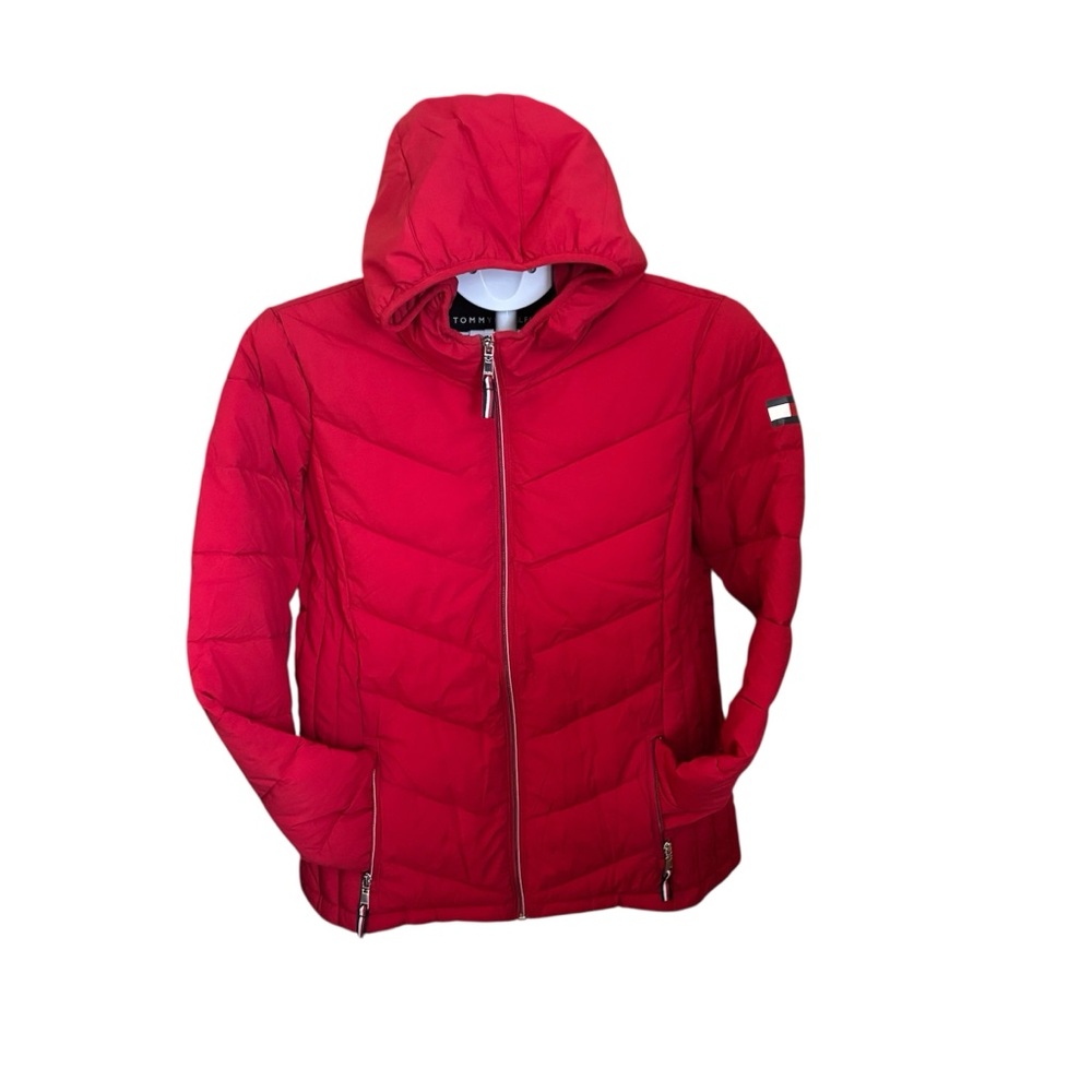 Tommy Hilfiger Women’s Vibrant Red Puffer Jacket